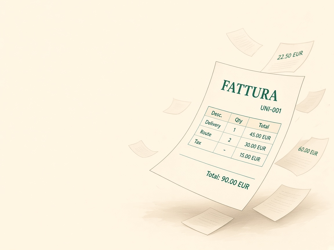 A flying invoice.